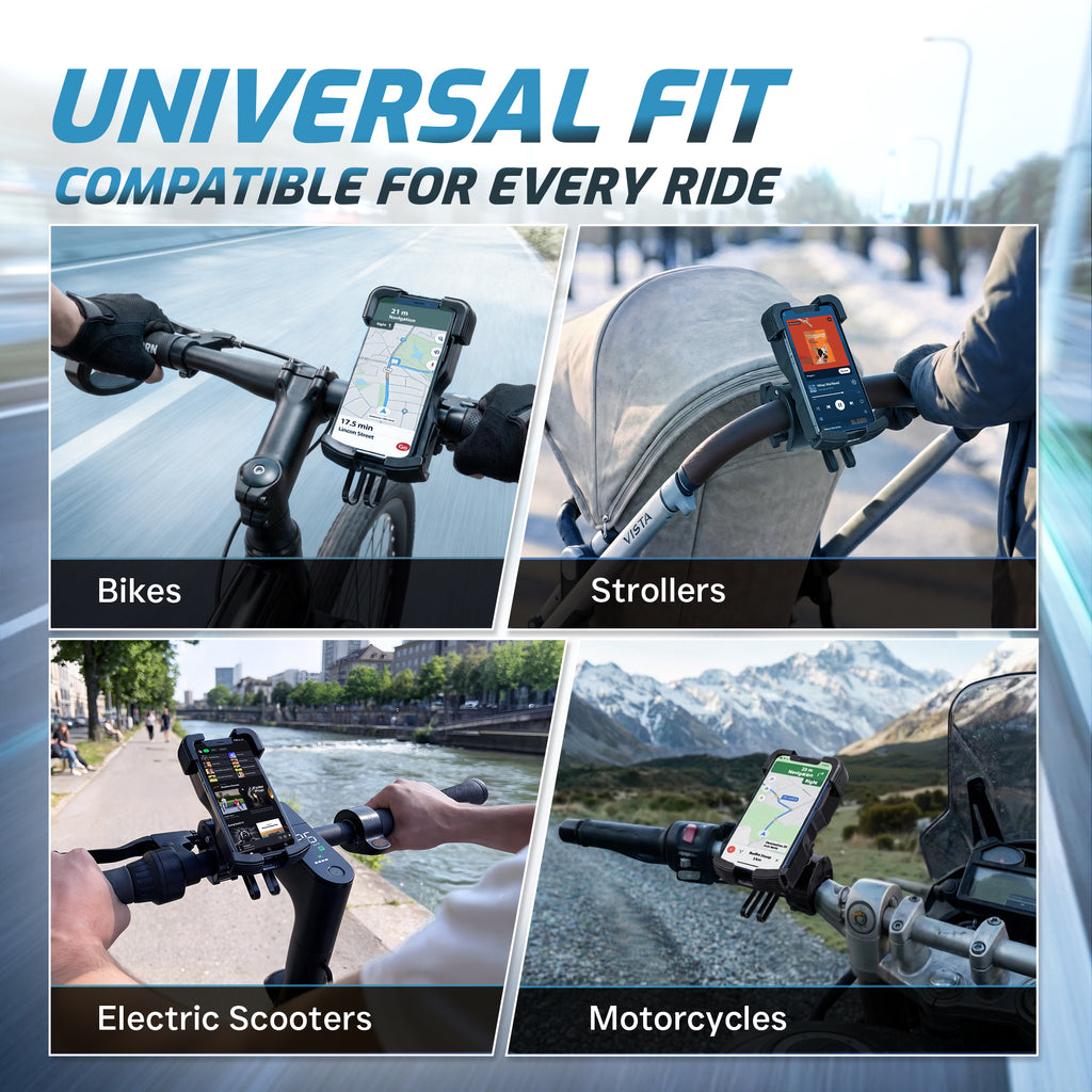 Firethorn Bike Phone Holder with Built-In Rechargeable Battery
