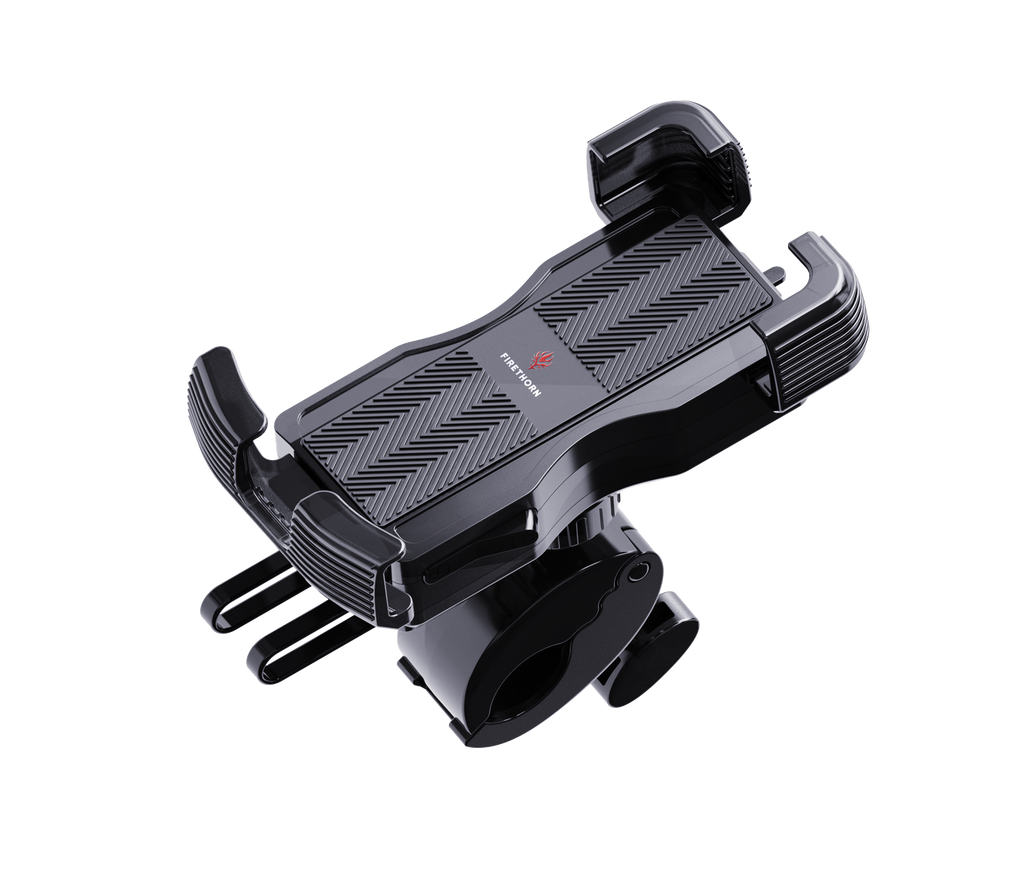 Side profile of anti-vibration bike phone holder