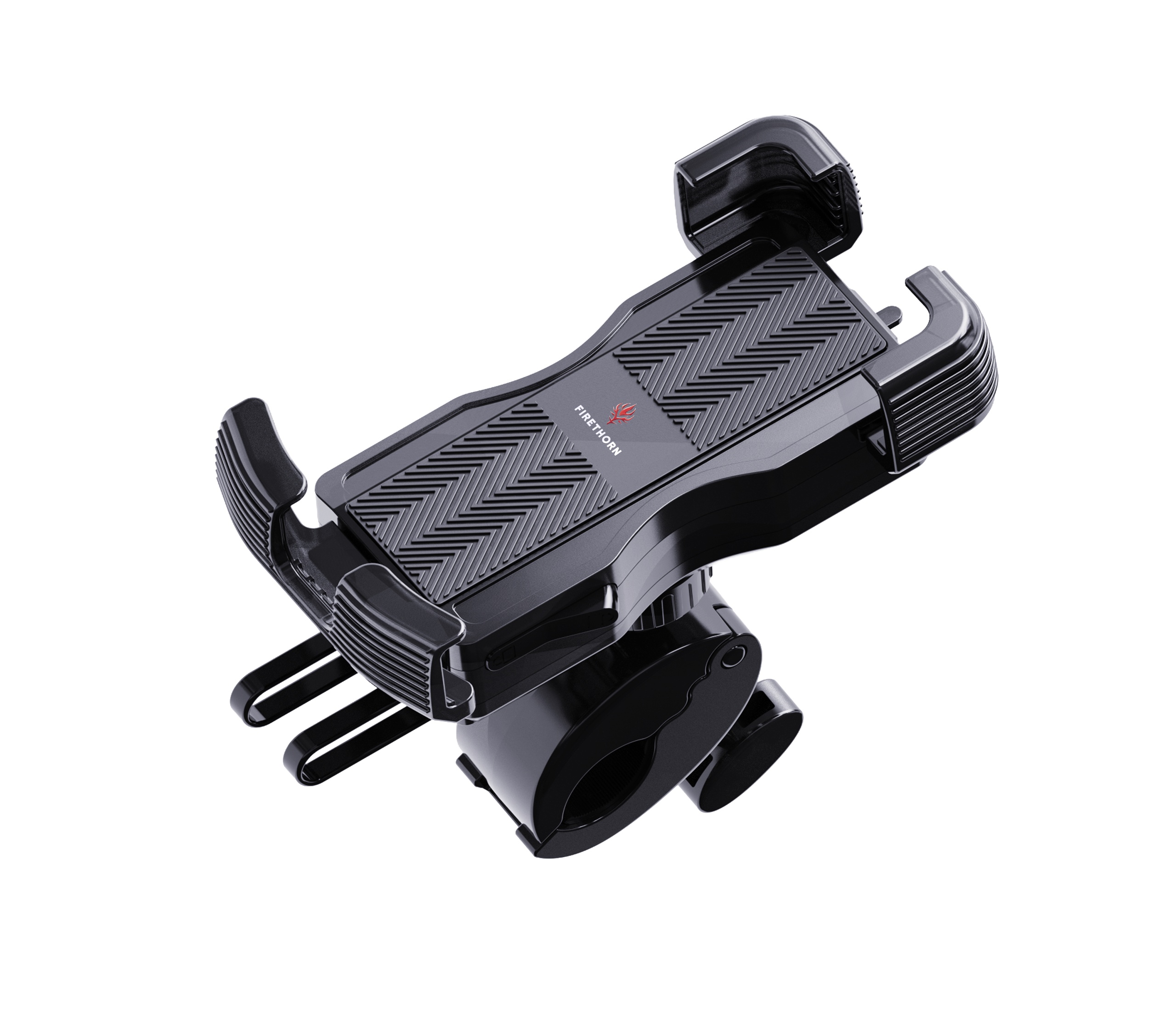 Side profile of anti-vibration bike phone holder