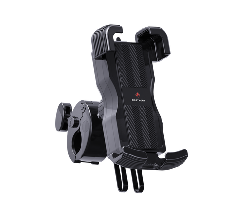 Secure locking clamp on Firethorn Gear bicycle phone holder